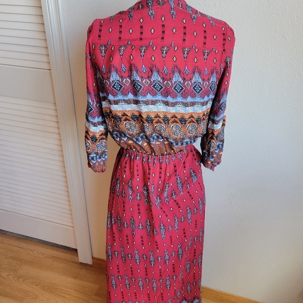 Boho Button Front Maxi Dress - Picture 5 of 8